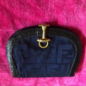 Fendi NavyBlue Wallet. *Vintage